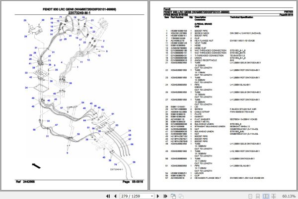 Fendt Tractor 930 LRC Gen6 Parts Catalog F957003 06.2020 3