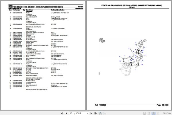 Fendt Tractor 930 S4 Parts Catalog F951003 10.2020 3