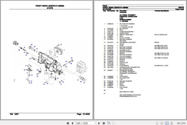 Fendt Tractor 930NA Parts Catalog F928105 06.2020 2