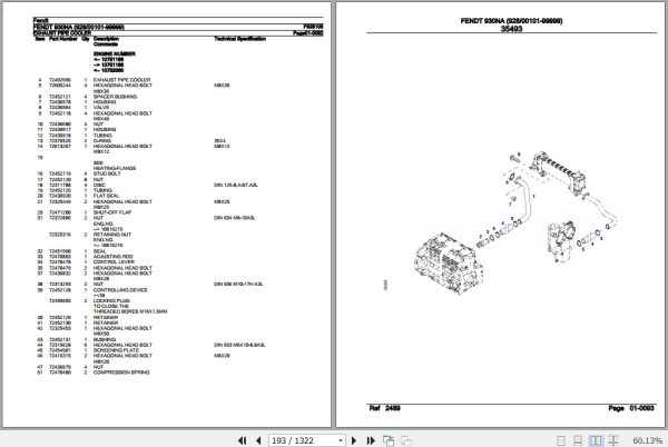 Fendt Tractor 930NA Parts Catalog F928105 06.2020 3