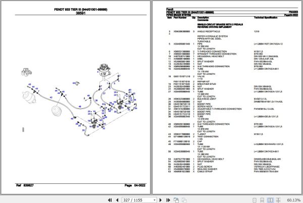 Fendt Tractor 933 Tier III Parts Catalog F944003 07.2020 3