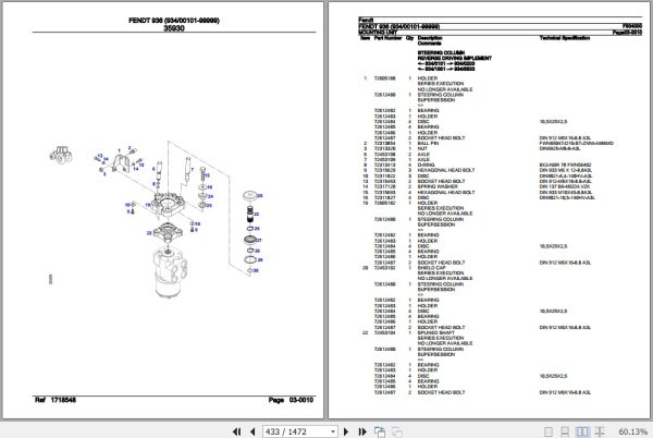 Fendt Tractor 936 Parts Catalog F934000 09.2020 3