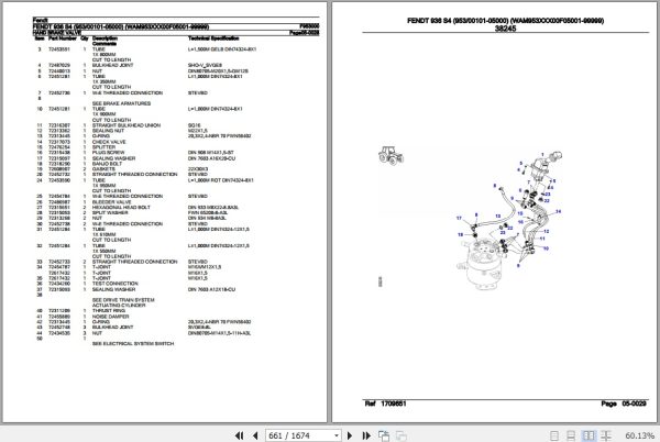 Fendt Tractor 936 S4 Parts Catalog F953000 10.2020 3