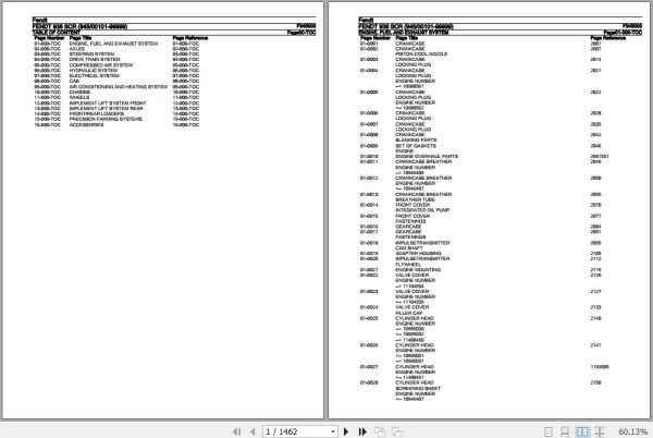 Fendt Tractor 936 SCR Parts Catalog F945000 09.2020 1