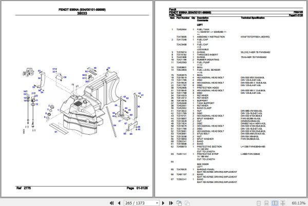 Fendt Tractor 936NA Parts Catalog F934105 06.2020 3