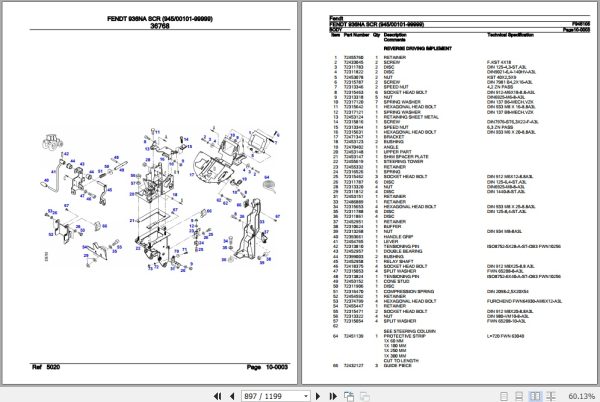 Fendt Tractor 936NA SCR Parts Catalog F945105 07.2020 3