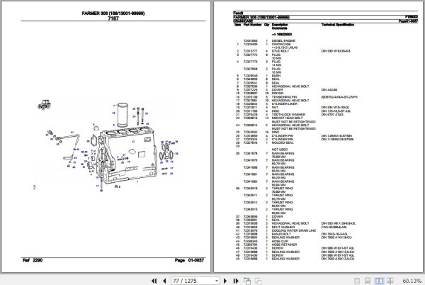 Fendt Tractor Farmer 306 Parts Catalog F168002 11.2018 3