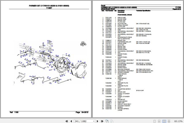 Fendt Tractor Farmer 307 Parts Catalog F117000 10.2018 3