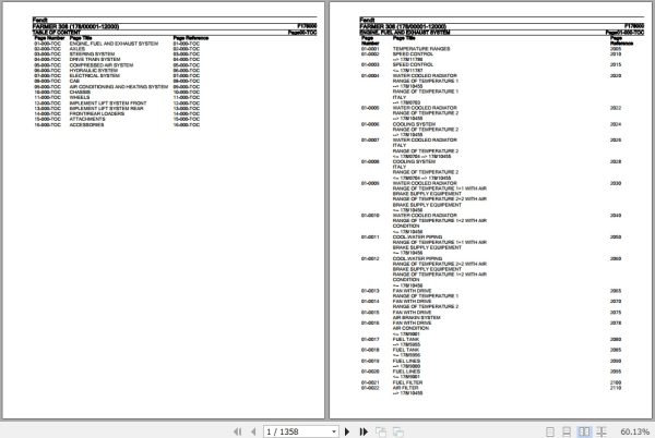 Fendt Tractor Farmer 308 Parts Catalog F178000 11.2018 1