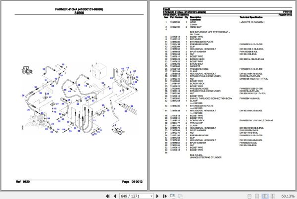 Fendt Tractor Farmer 410NA Parts Catalog F410105 01.2019 3