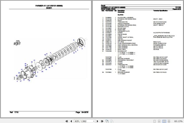 Fendt Tractor Farmer 411 Parts Catalog F411000 09.2020 3