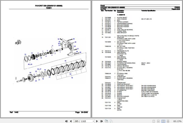 Fendt Tractor Favorit 509 Parts Catalog F509000 09.2020 3