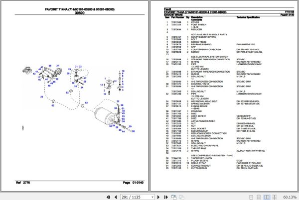 Fendt Tractor Favorit 714NA Parts Catalog F714105 07.2018 3