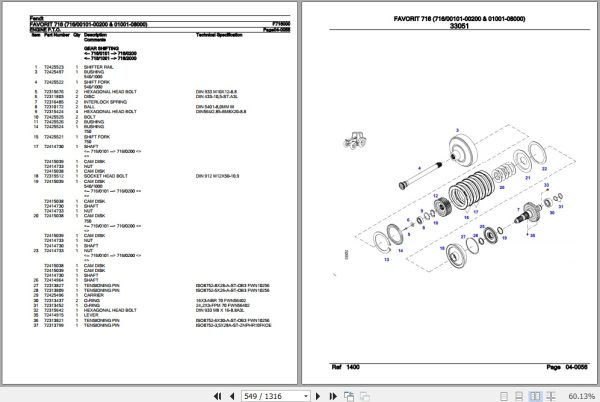 Fendt Tractor Favorit 716 Parts Catalog F716000 09.2020 3