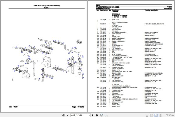 Fendt Tractor Favorit 816 Parts Catalog F816000 09.2020 3