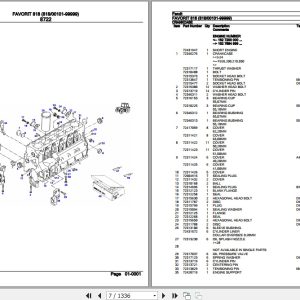 Fendt Tractor Favorit 818 Parts Catalog F818000 09.2020 2