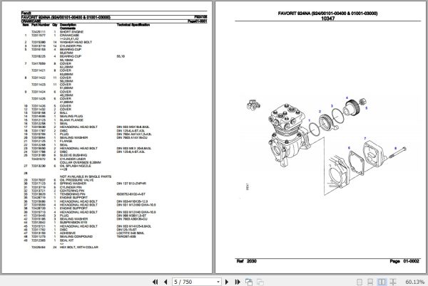 Fendt Tractor Favorit 924NA Parts Catalog F924105 01.2020 2