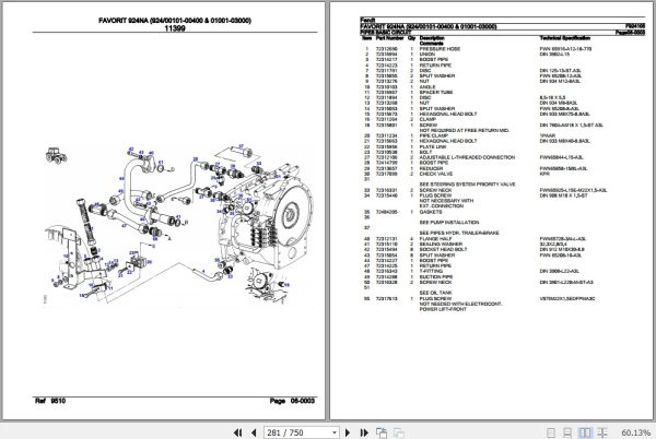 Fendt Tractor Favorit 924NA Parts Catalog F924105 01.2020 3