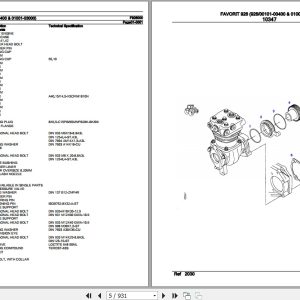 Fendt Tractor Favorit 926 Parts Catalog F926000 09.2020 2