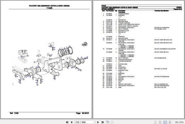 Fendt Tractor Favorit 926 Parts Catalog F926001 09.2020 3