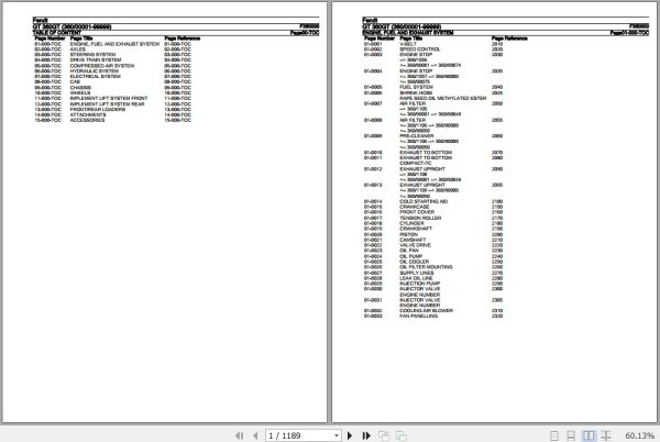 Fendt Tractor GT 360GT Parts Catalog F360000 11.2018 1