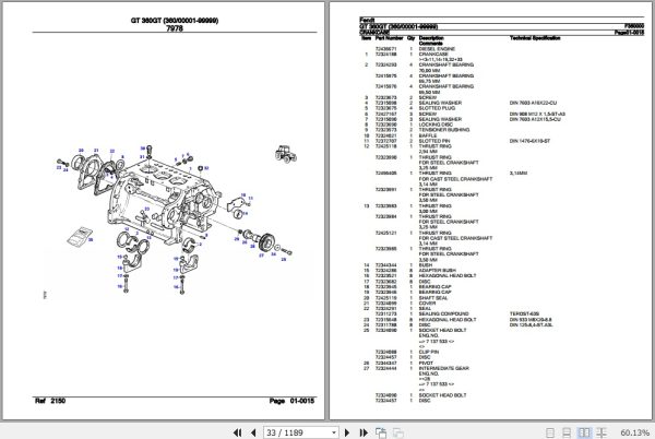 Fendt Tractor GT 360GT Parts Catalog F360000 11.2018 3