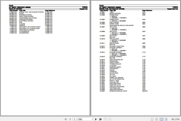 Fendt Tractor GT 365GT Parts Catalog F365000 09.2020 1