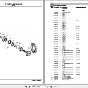 Fendt Tractor Gt 370Gt Parts Catalog F148000 11.2018 2