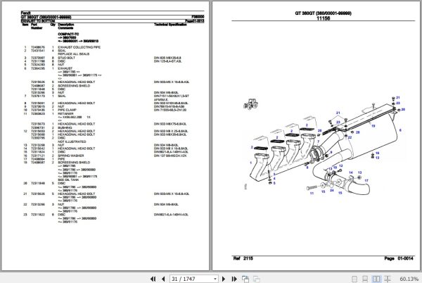 Fendt Tractor GT 380GT Parts Catalog F380000 09.2020 3