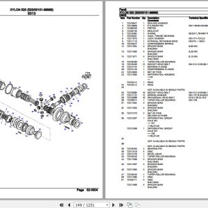 Fendt Tractor Xylon 520 Parts Catalog F520000 09.2020 3