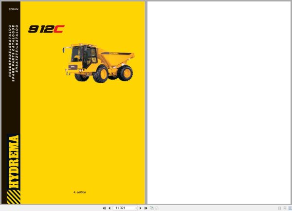 Hydrema Dump Truck 912C Parts Manual EN DE DA 1