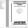 Hyster Forklift H2.50XT H3.0XT C966 Parts Service Manual 2025 2
