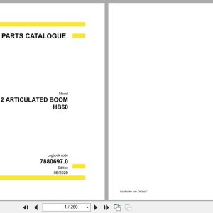Hyva Articulated Boom HB60 Parts Manual (1)