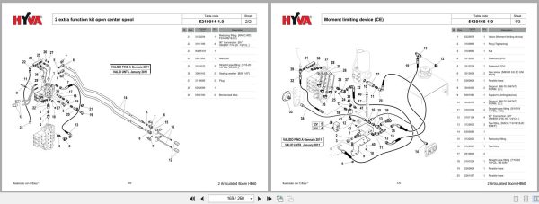 Hyva Articulated Boom HB60 Parts Manual 2
