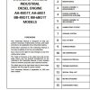 Isuzu Engine AA 4BG1T AA 6BG1 BB 4BG1T BB 6BG1T Workshop Manual EN 1
