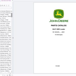 John Deere Loader 624 P 4WD 2025 Parts Catalog PC15592 1