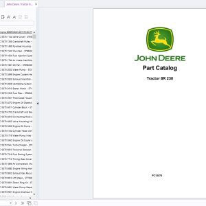 John Deere Tractor 8R 230 Parts Catalog PC13570 1