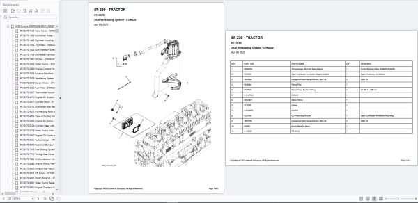 John Deere Tractor 8R 230 Parts Catalog PC13570 3