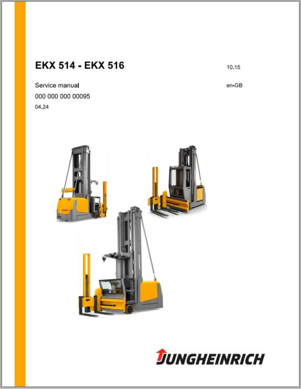Jungheinrich Forklift EKX514 EKX516k EKX516 European version Service Manual 1