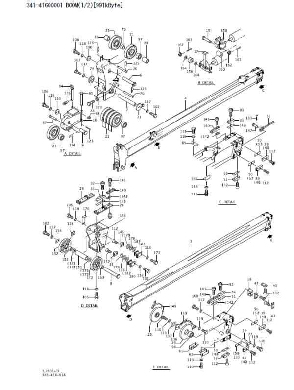 Kato Rough Terrain Crane SR 250VR KR 25H V5 KR 25H V6 Parts Catalog 4