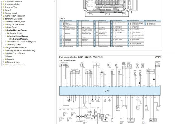 Kia K5 HEV G2.0 NU GDI 2023 Electrical Wiring Diagrams 1