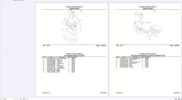 Komatsu Engine PDF 2025 Parts Catalog Collection 4