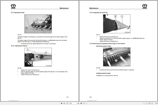 Krone Maize Header EasyCollect 6000FP Operating Instructions 15000005502US 2