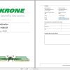 Krone Mower EasyCut B 1000 CR Operation Manual 1