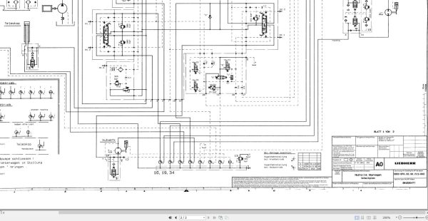 Liebherr Crane FKM Z21575 Electric and Hydraulic Diagrams DE 3