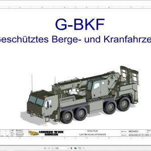 Liebherr Crane G BKF 1025 4.1 Z87001 Electric and Hydraulic Diagrams DE 1