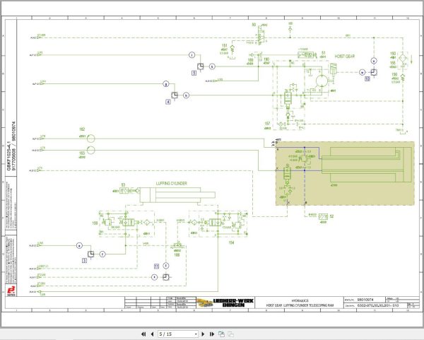 Liebherr Crane G BKF 1025 4.1 Z87001 Electric and Hydraulic Diagrams EN 3