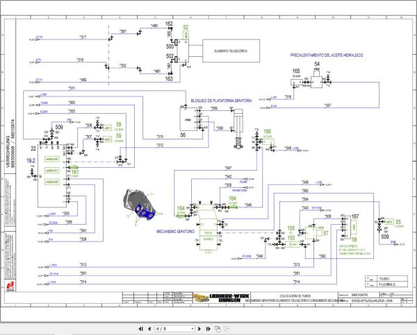 Liebherr Crane G BKF 1025 4.1 Z87001 Electric and Hydraulic Diagrams ES 2
