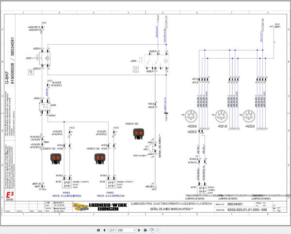 Liebherr Crane G BKF 1025 4.1 Z87001 Electric and Hydraulic Diagrams ES 3