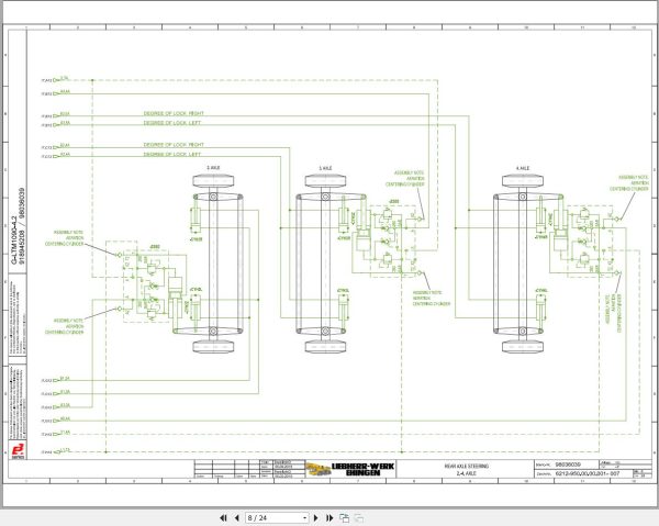 Liebherr Crane G LTM 1090 4.2 Z87201 Electric and Hydraulic Diagrams EN 3